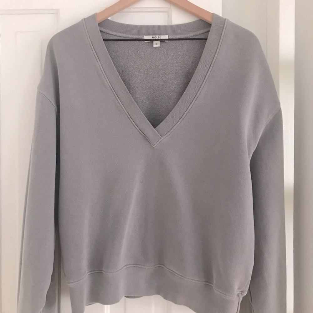 Agolde V- Neck sweatshirt - medium